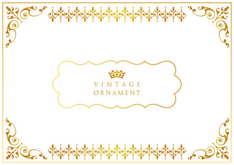 vintage floral frame