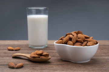 Almonds seeds for making Almond milk