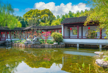 Fototapeta na wymiar Garden scenery of Guyi Garden, Shanghai, China