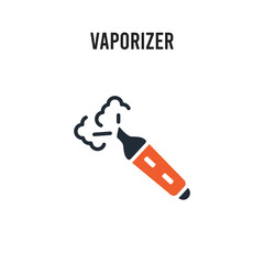 vaporizer vector icon on white background. Red and black colored vaporizer icon. Simple element illustration sign symbol EPS