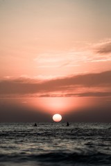 atardecer en el pacifico