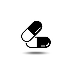 solid icons for Pills,vector illustrations