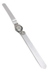 Adjustable angle chuck: extension angle 0-120°. Orthopedic knee brace stabilizer. Aluminum alloy bracket. Metal Hinge knee brace adjusting the angle of bend of the knee joint. Angle adjustment lock.