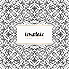 Colorful mandala seamless pattern vector