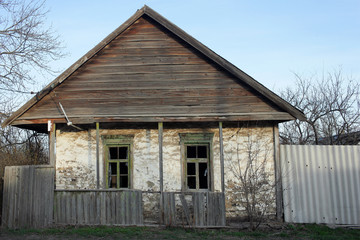 old dilapidated house obsolete from time to time