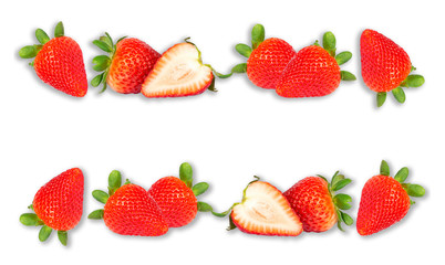 Obraz na płótnie Canvas strawberry isolated on white background