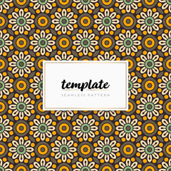 Colorful mandala seamless pattern vector