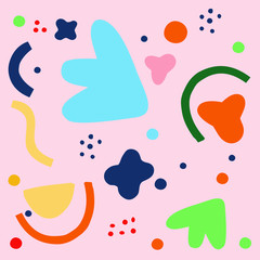 illustration vector EPS print abstract modern art plant botanical garden scandinavian nordic design setyle good for fashion or textile or cover or background or other