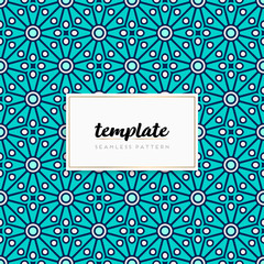 Colorful mandala seamless pattern vector