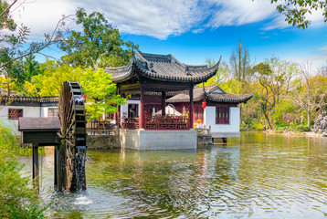 Obraz premium Garden scenery of Guyi Garden, Shanghai, China