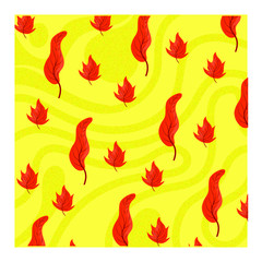 autumn leaves seamless pattern