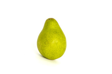 green pears isolated on white background