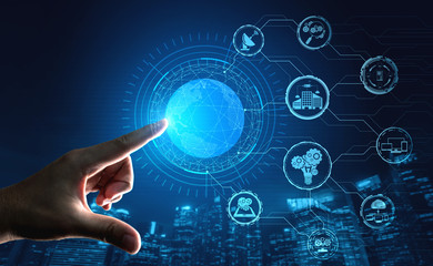 5G Communication Technology Wireless Internet Network for Global Business Growth, Social Media, Digital E-commerce and Entertainment Home Use.