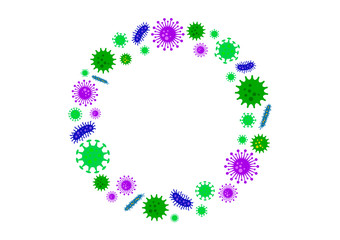 ウィルスのイラスト02-6