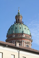 Fototapeta na wymiar Reggio Emilia, Italy, dome of a church