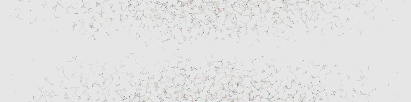 Network Mesh Random Procedural Art background illustration