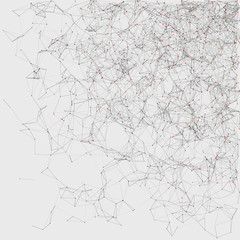 Network Mesh Random Procedural Art background illustration