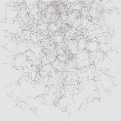 Fototapeta premium Network Mesh Random Procedural Art background illustration