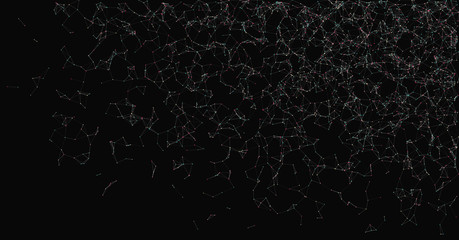Fototapeta premium Network Mesh Random Procedural Art background illustration