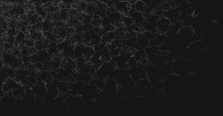 Network Mesh Random Procedural Art background illustration