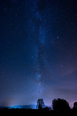 Fototapeta na wymiar night sky near High Tatras, Slovakia