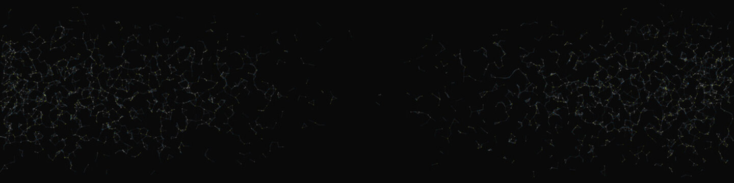 Network Mesh Random Procedural Art background illustration