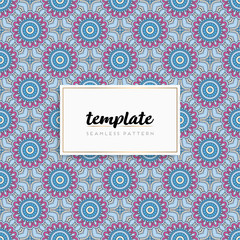 Colorful mandala seamless pattern vector