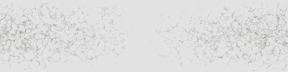 Network Mesh Random Procedural Art background illustration