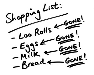 Shopping List During Panic Buying