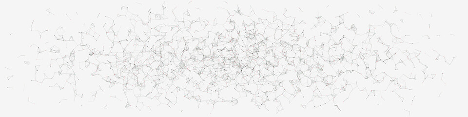 Network Mesh Random Procedural Art background illustration