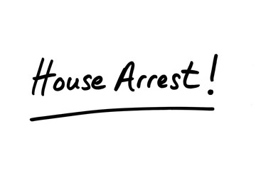 Fototapeta na wymiar House Arrest!