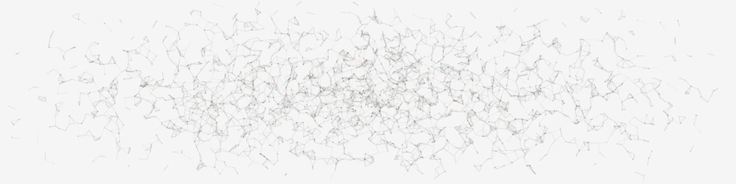 Network Mesh Random Procedural Art background illustration