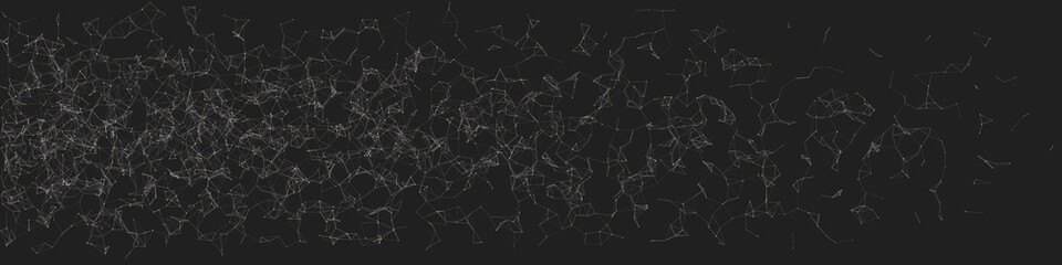 Network Mesh Random Procedural Art background illustration