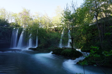 long exposure duden waterfall  from antalya turkey