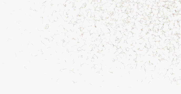 Network Mesh Random Procedural Art background illustration