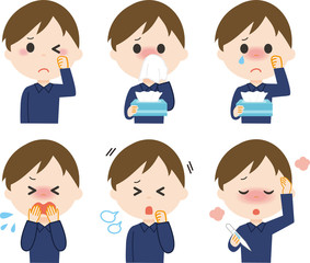 男性　症状　上半身　セット