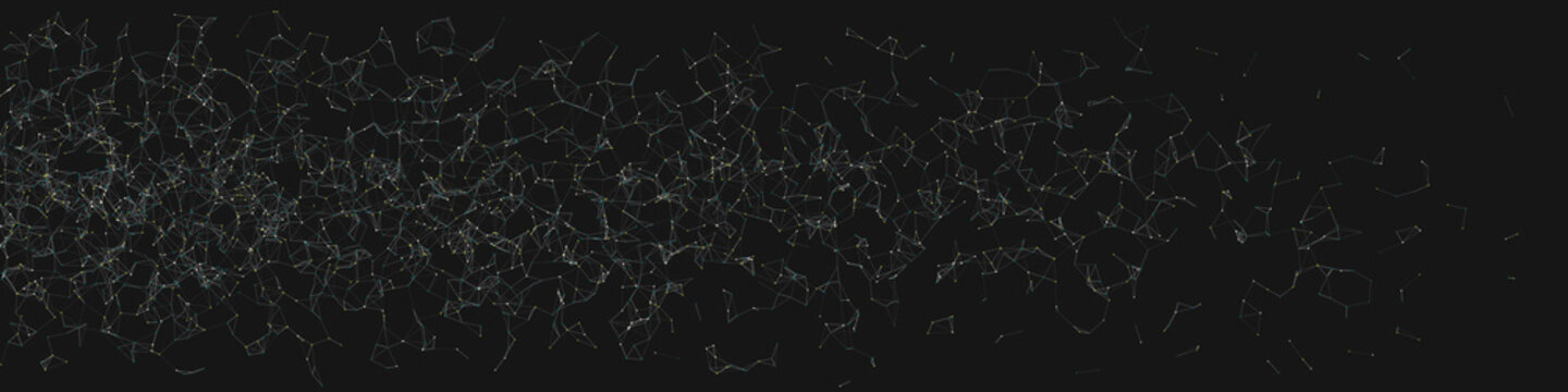Network Mesh Random Procedural Art background illustration