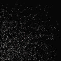 Network Mesh Random Procedural Art background illustration