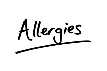 Fototapeta na wymiar Allergies