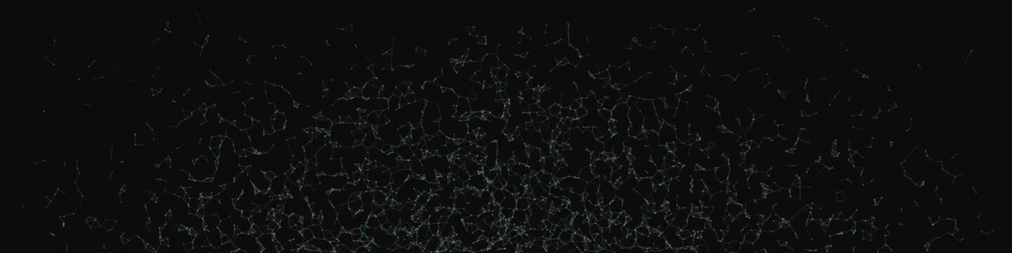 Network Mesh Random Procedural Art background illustration