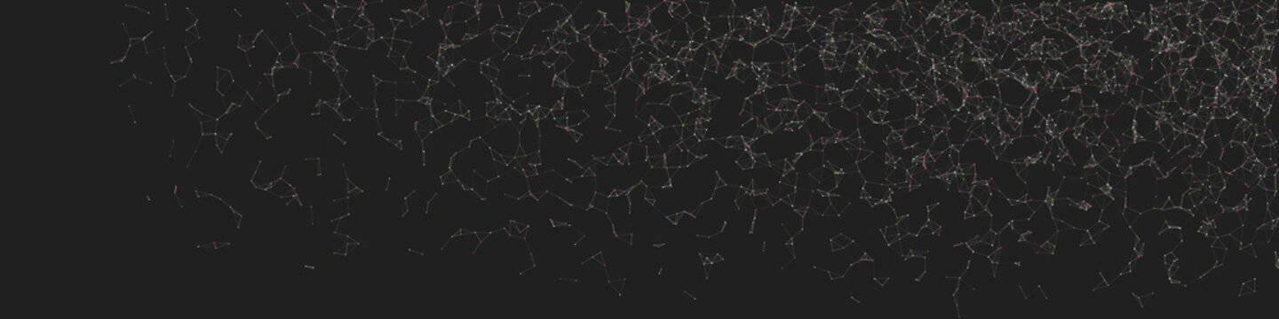 Network Mesh Random Procedural Art background illustration