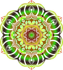Mandalas for coloring book. Decorative round ornaments. Unusual flower shape. Oriental vector, Anti-stress therapy patterns. Weave design elements. Yoga logos Vector, Colorfull mandala ,green and red 