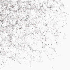 Network Mesh Random Procedural Art background illustration