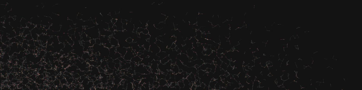 Network Mesh Random Procedural Art background illustration