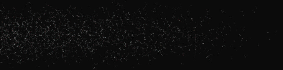 Network Mesh Random Procedural Art background illustration