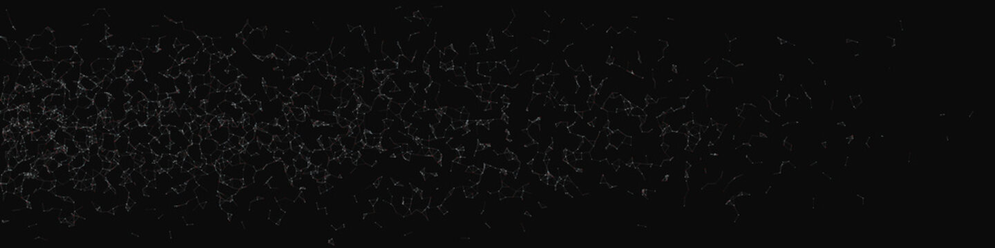 Network Mesh Random Procedural Art background illustration