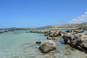 Plage d'Élafonissi en Crête