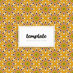 Colorful mandala seamless pattern vector