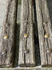 bolts in old wood