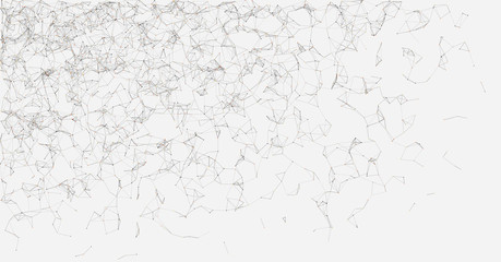 Network Mesh Random Procedural Art background illustration